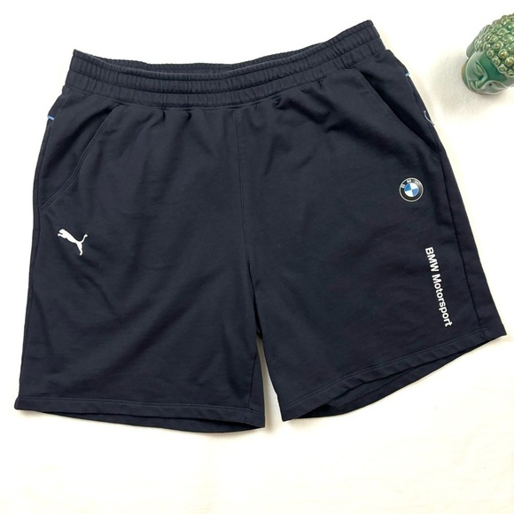 Puma Other - Puma Men's Navy BMW M Motorsport Essential Drawstring Sweat Shorts Size L